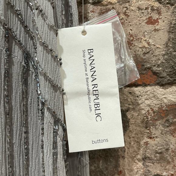 NEW Banana Republic Beaded Sequin Flapper Dress‎ Size 0 - Picture 4 of 7